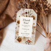 Wildflower Herfst Bloemen Bruiloft Cadeaulabel