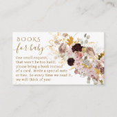 Wildflower Herfst Elegant Baby Meisje Doucheboeken Informatiekaartje (Voorkant)