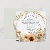 Wildflower Herfst Flowers Zonnebloem Vrijgezellenf Kaart (Voorkant / Achterkant)