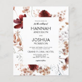 Wildflower Herfst Foto Instagram Huwelijksuitnodig (Voorkant)