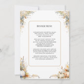 Wildflower Herfst Herfst Bloemen Bladgroen Bruilof Kaart (Voorkant)