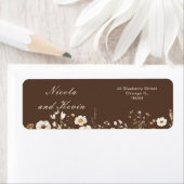 Wildflower Herfst Herfst Bloemenbruiloft Etiket (Insitu)