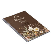 Wildflower Herfst Herfst Bloemenbruiloft Notitieboek (Rechterzijde)