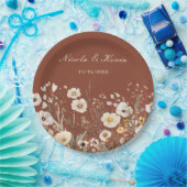 Wildflower Herfst Herfst Bloemenbruiloft Papieren Bordje (Feest)