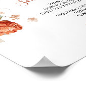 Wildflower Herfst in Liefde Baby shower Baby Sock  Poster (Hoek)