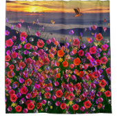 WildFlower Hills Shower Curtain Douchegordijn (Voorkant)