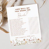 Wildflower Hoe goed ken je de bruid?