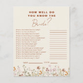 Wildflower Hoe goed ken je de bruid? (Voorkant)