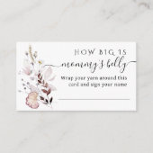 Wildflower Hoe groot is mama's buik spel Informatiekaartje (Voorkant)