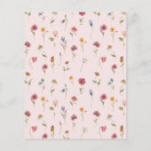 Wildflower Hoe oud waren bruid en bruidegom spel (Achterkant)