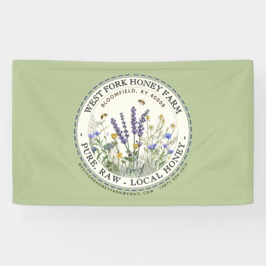 Wildflower Honey Green Banner (Horizontaal)