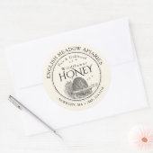 WILDFLOWER Honey Label met  skep (Envelop)