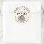 WILDFLOWER Honey Label met  skep (Tas)