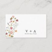 Wildflower Honeymoon Wish Enclosure Kaart (Achterkant)