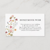 Wildflower Honeymoon Wish Enclosure Kaart (Voorkant)