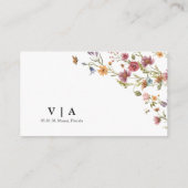 Wildflower Honeymoon Wish Enclosure Kaart (Achterkant)