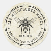 Wildflower honing label met aangepaste kleuren (Voorkant)