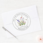 Wildflower Honing Label met bijen (Envelop)