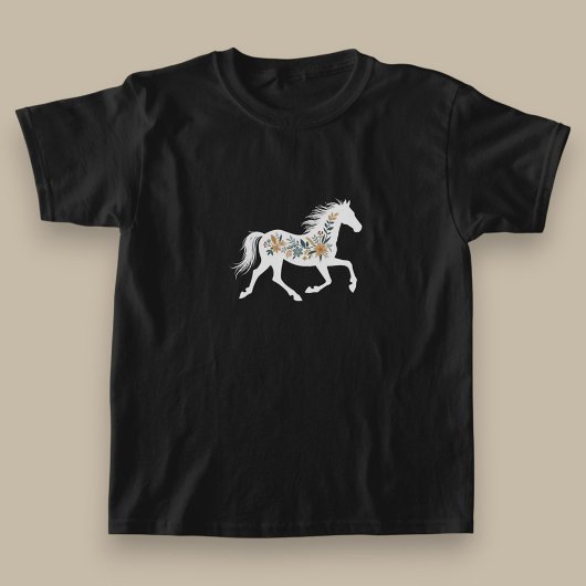 Wildflower Horse Design with Country Western Vibe T-shirt