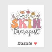 Wildflower Huidtherapeut Esthetician Huidverzorgin Sticker (Vel)