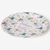 Wildflower & Hummingbird Summer Vibes Papieren Bordje (Gekanteld)