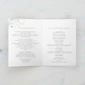 Wildflower huwelijksceremonie programma Kaart (Binnen)