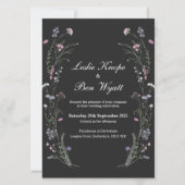 Wildflower Huwelijksuitnodiging WF1 Kaart (Voorkant)