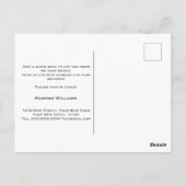 Wildflower Ik ben verhuisd | Bewegende aankondigin Briefkaart (Achterkant)