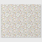 Wildflower Illustrated Wrapping Paper Cadeaupapier (Vlak)