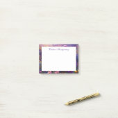 Wildflower impressionistisch schilderij gepersonal post-it® notes (Op bureau)