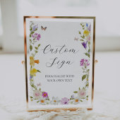 Wildflower in Bloom Aangepast tekstteken Poster