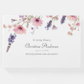 Wildflower "in liefdevolle herinnering" begrafenis gastenboek (Voorkant)