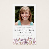 Wildflower in liefdevolle herinnering Gebed Kaart (Voorkant)