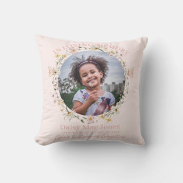 Wildflower In Loving Memory Memorial Funeral Photo Kussen