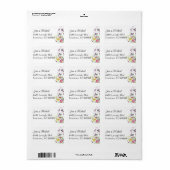 Wildflower Iris bloemenelegante roze Paarse tuin Etiket (Full Sheet)