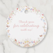 Wildflower is niet haar prachtige gunsttag bedankjes labels (Achterkant)