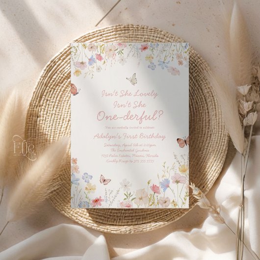 Wildflower is niet haar prachtige verjaardag uitno kaart