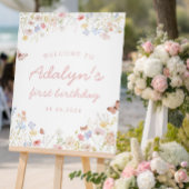 Wildflower is niet haar prachtige verjaardagsbord poster