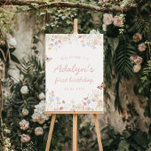 Wildflower is niet haar prachtige verjaardagsbord poster