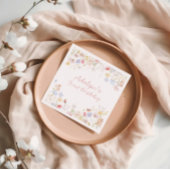 Wildflower is niet zij een prachtig verjaardagsser servet