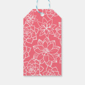 Wildflower is op weg naar roze Baby shower Cadeaulabel (Achterkant)