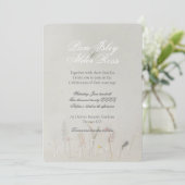 Wildflower Jars Boho Wedding Invitation Kaart (Staand voorkant)