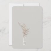 Wildflower Jars Boho Wedding Invitation Kaart (Achterkant)