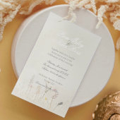 Wildflower Jars Boho Wedding Invitation Kaart