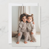 Wildflower joint verjaardag foto terug kaart (Achterkant)