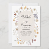 Wildflower Joint Verjaardag Uitnodiging Bloemen Te (Voorkant)