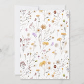 Wildflower Joint Verjaardag Uitnodiging Bloemen Te (Achterkant)