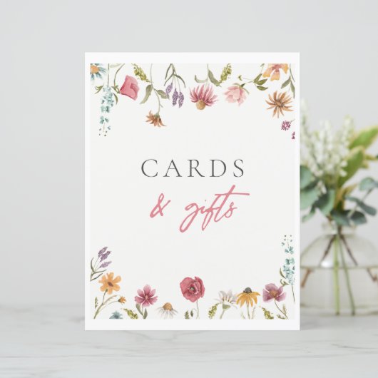 Wildflower Kaarten & Geschenken teken (Staand voorkant)