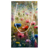 Wildflower kleine of middelgrote geschenkzak klein cadeauzakje (Achterkant)