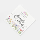 Wildflower Kleurrijke Bloemen Bruiloft Douche Servet (Hoek)